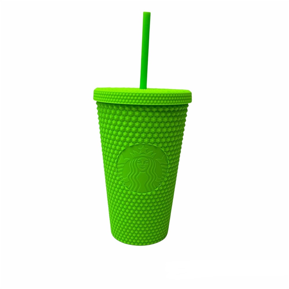 Starbucks Fall 2021 Neon Green Tumbler Grande Cold Drink New